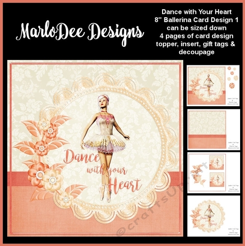 Dance with Your Heart - Beautiful Ballerina Mini Card Kit
