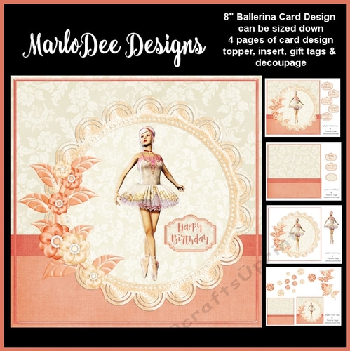 Beautiful Ballerina Mini Card Kit 1