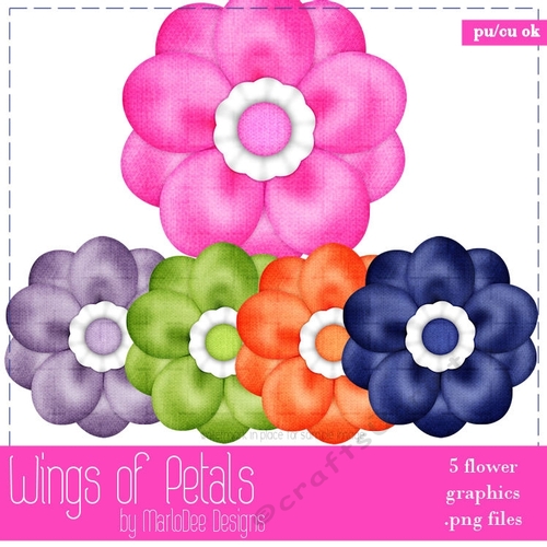 Wings of Petals - Flower Graphics