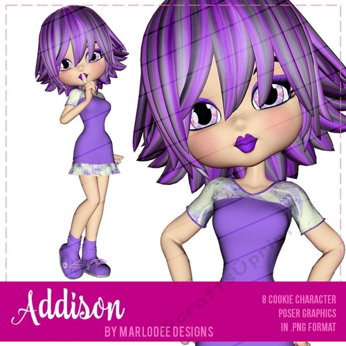 Addison - Cookie Girl Poser Graphics