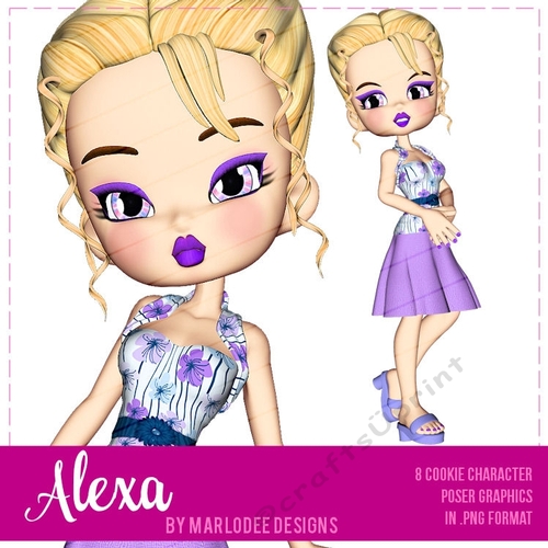 Alexa - Cookie Girl Poser Graphics
