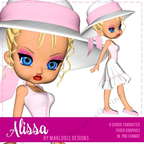 Alissa - Cookie Girl Poser Graphics
