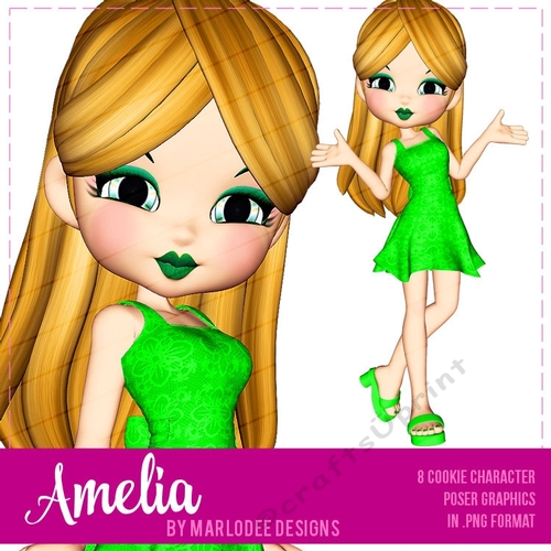 Amelia - Cookie Girl Poser Graphics