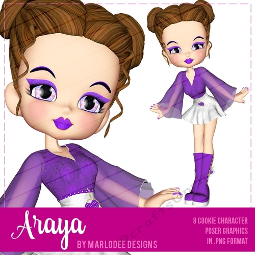 Araya - Cookie Girl Poser Graphics