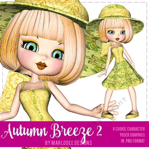 Autumn Breeze Two - Cookie Girl Poser Graphics