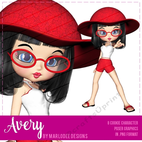 Avery - Cookie Girl Poser Graphics