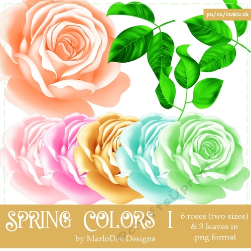 Spring Colors 1 - Rose Graphics 