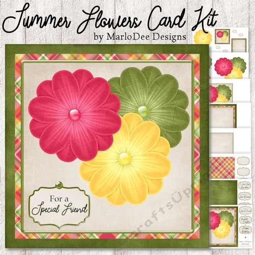 Summer Flowers - Mini 8x8 Card Kit