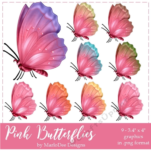 Pink Butterflies 