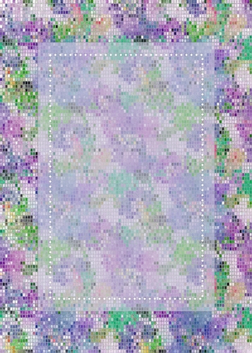 Purple Pink Green Blue Glitter Pattern with Vertical Sheer Topper - 5x7 Background