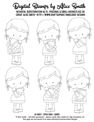 Cupcake Sweeties - Digital Stamp Graphics