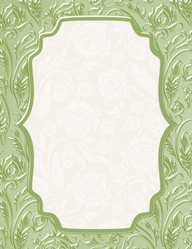 Beautiful Light Green Color - Peacock Feather Pattern - Card Base Background