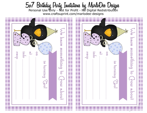 2nd Birthday Party Invitation - Something to Crow About