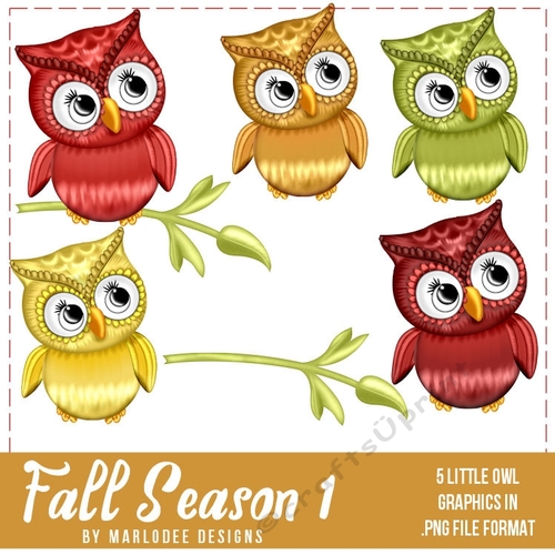 Fall Season Colors 1 - Owls | Designer Resource