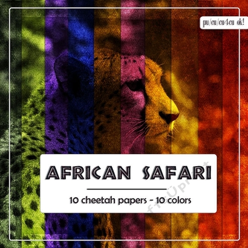 African Safari - Cheetah 8x8 Scenery Backgrounds