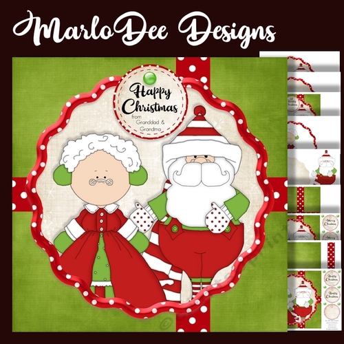 Mrs. & Mr. Santa Claus 8x8 Mini Card Kit