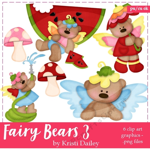 Fairy Teddy Bear Clip Art Graphics 