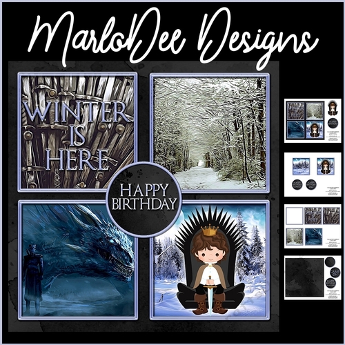 GOT - Brunette King - Birthday Mini Card Kit