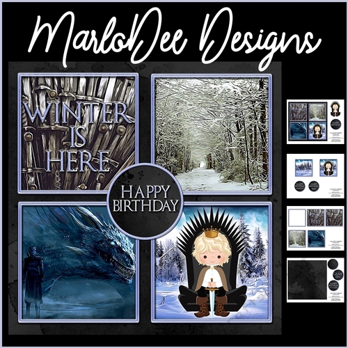 GOT - Blonde King - Birthday Mini Card Kit