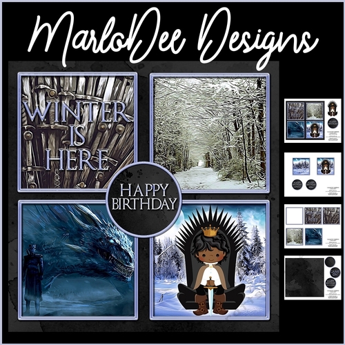 GOT - Dark Skin King - Birthday Mini Card Kit