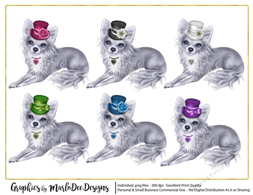 White Chihuahua Dog Graphics