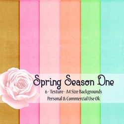 Spring Season ONE - Texture Style A4 Backgrounds
