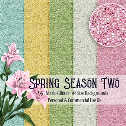 Spring Season TWO - Marlo Glitter Style A4 Backgrounds