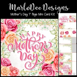 Happy Mothers Day - Beautiful Roses 8x8 Mini Card Kit