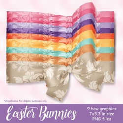 Easter Bunnies - Pretty Bow Graphics