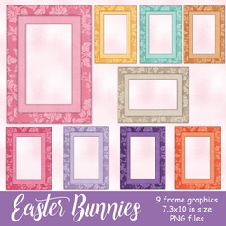 Easter Bunnies - Pretty Frames Graphics