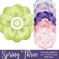 Spring Season THREE - Flower Graphics {set 1}