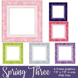 Spring Season THREE - Pretty Square Frames