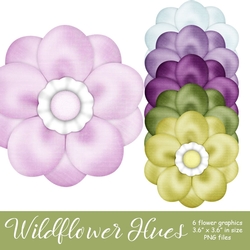 Wildflower Hues - Flower Graphics