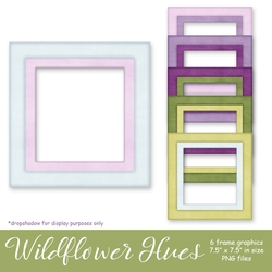 Wildflower Hues - Square Frames
