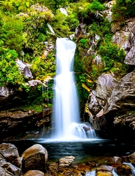 Waterfall - A4 size Oil Painting Style Background