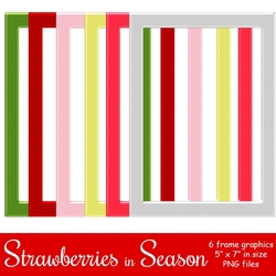 Strawberries in Season - 5x7 Frames