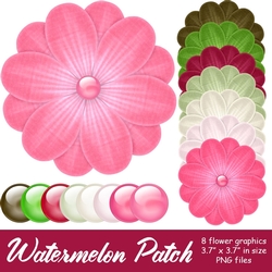 Watermelon Patch - Flower & Gem Graphics