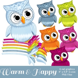 Warm & Happy - Owl Graphics