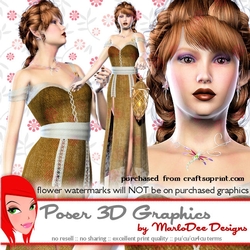 Brown Fall Season Elf Fantasy Poser Graphics
