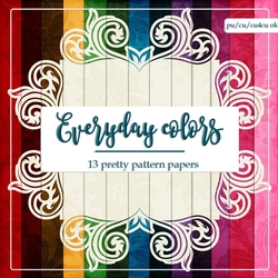 Everyday Colors - Pretty Patterns Digital Backgrounds - Set 3
