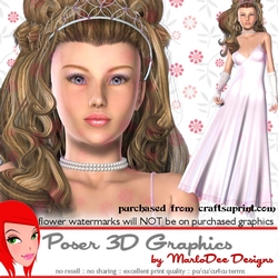 Princess Woman Poser Graphics pkg2