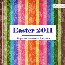Easter Colors A4 Digital Floral Pattern Paper Backgrounds