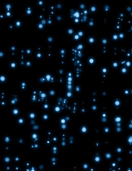 Bokeh Pattern Drops Blue on Black A4 Size Digital Paper Background