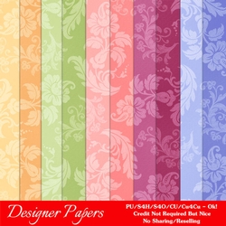 Hugging My Baby Colors Pretty Floral Paper Scrapbook size Backgrounds