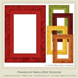 Fall Season Colors 1 Digital Frames pkg 1