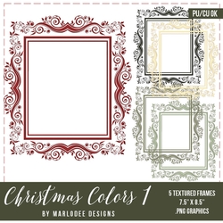 Christmas Colors 1 Rectangle Frames 1