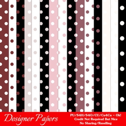 Valentines Day Colors 21 - Polka Dot Pattern A4 Size Backgrounds