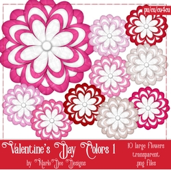 Valentines Day Colors 1 - Flowers Package 4