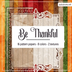 Be Thankful Fall Colors Digital Backgrounds 8 - Decorated