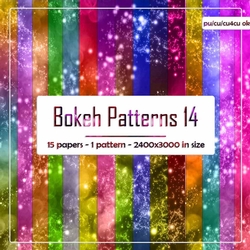 Bokeh Colorful Space Patterns Background Kit